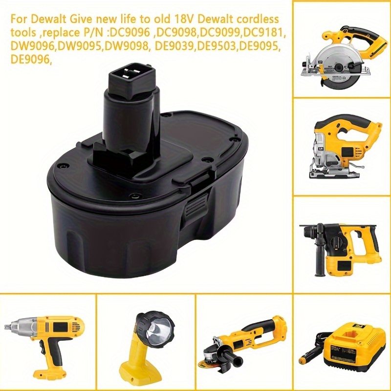 Dewalt Dc9098 Battery Type 2PACK For DeWalt 18V 18 Volt Battery