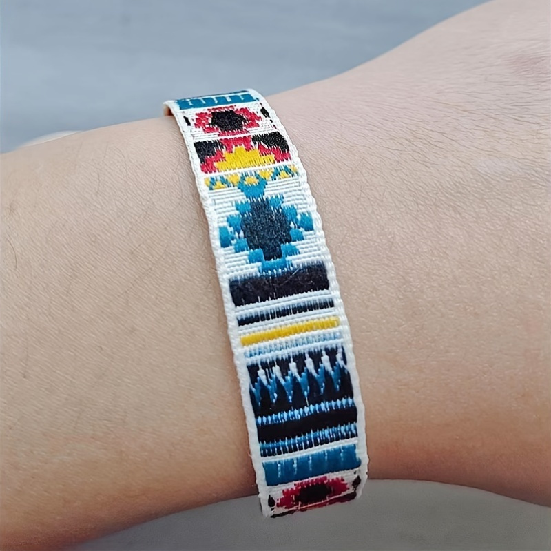 Boho Tribal Handwoven Bracelet Polyester