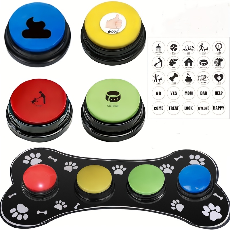 TEMU Dog Buttons Talk, Dog Buttons For Communication, Used For Dog Training Clicker Dog Communication Button, Dog Accessories And Supplies Dog Stuff