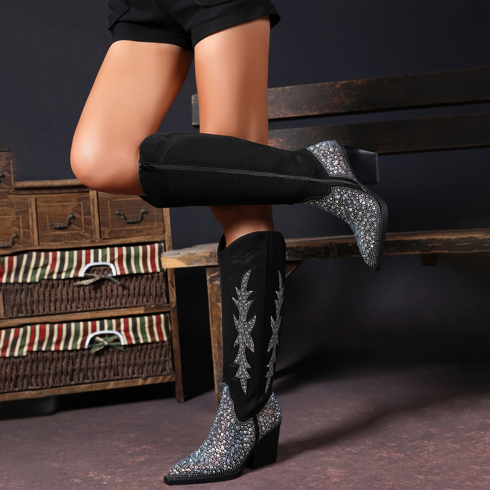 dress boots sold on Temu United States
