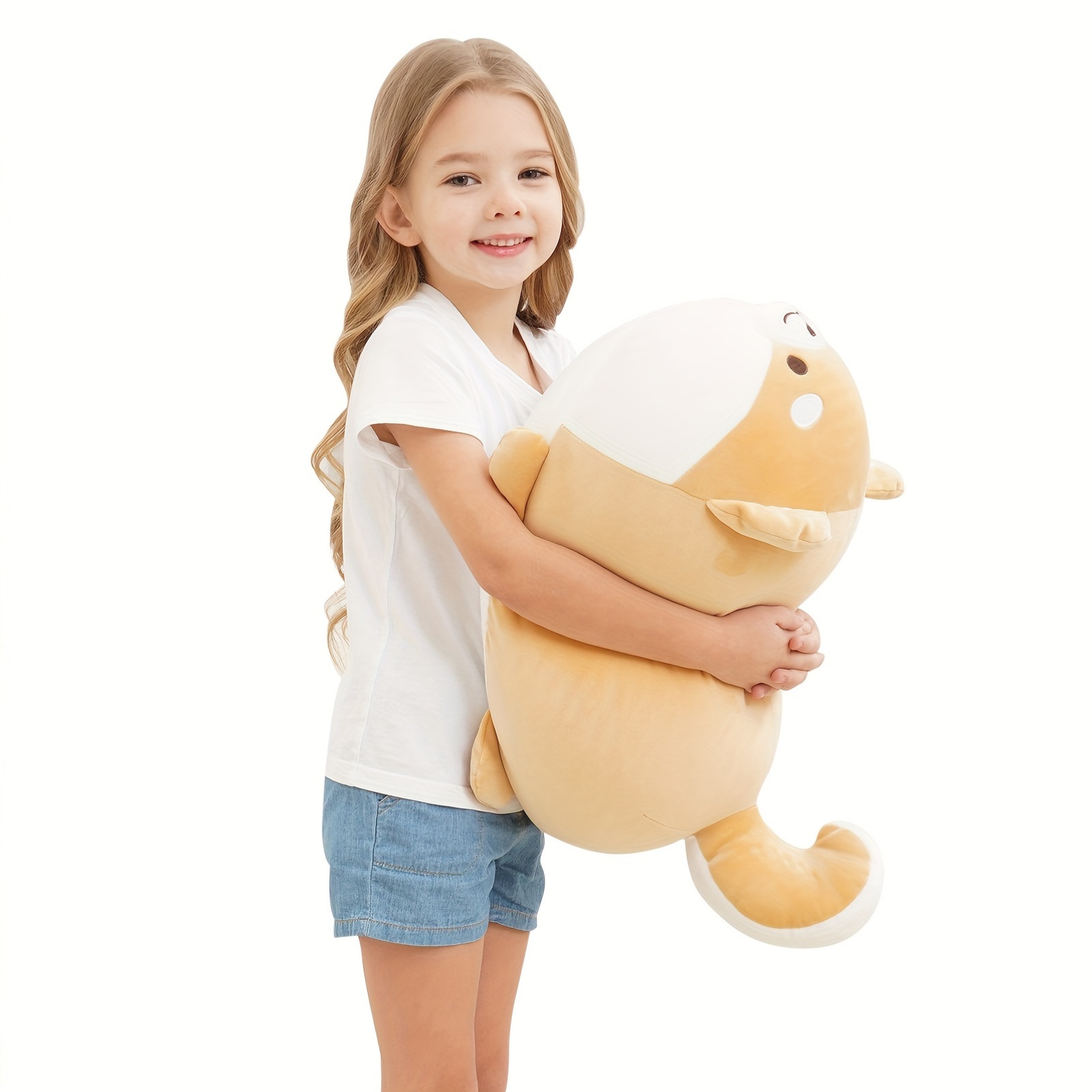 Anime Plush Toy 20inch Soft Jumbo Kawaii Stuffed Dog Animal Pillow Large Hugging Cuddly Gift for Kids Boys Girls Ideal for Birthday