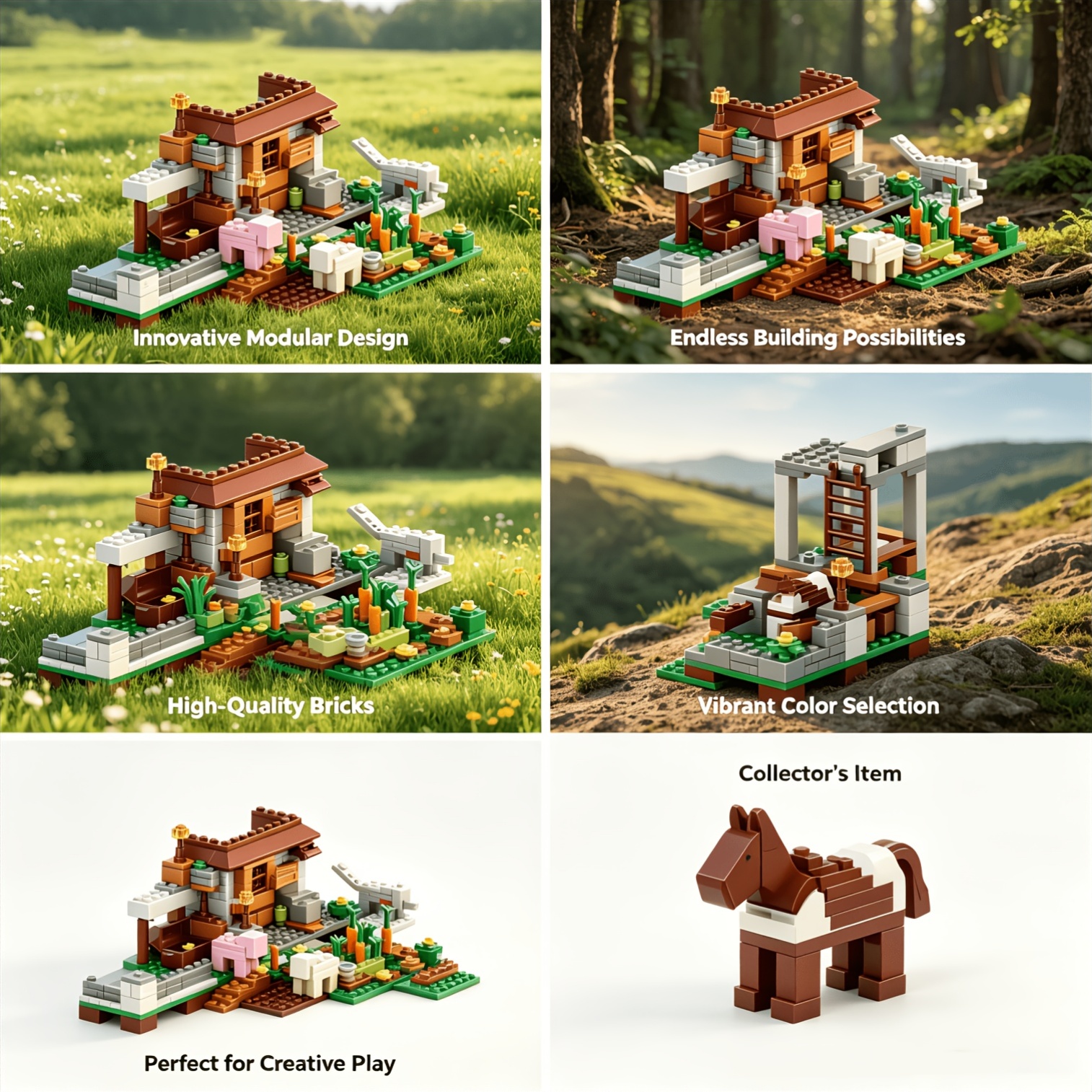 Creative City Farm Building Blocks Set