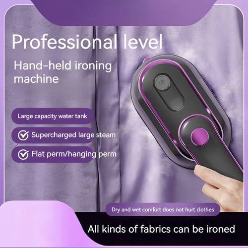 portable steam iron quick heating 1000w 70ml water tank portable wrinkle remover suitable for home and travel with measuring cup and heat resistant pad