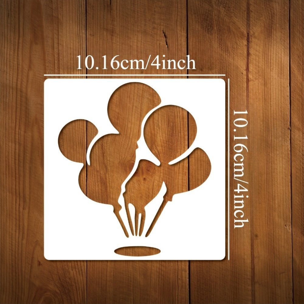 8pcs Reusable Painting Templates for DIY Handicrafts