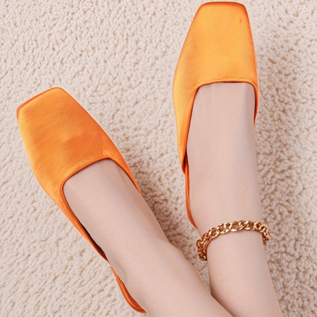 chinese dress ladies Orange Suede Penny Driving Shoes main image 0