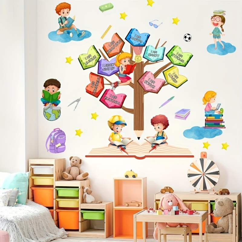 pegatinas lectura habitación niños estudio Temu Ecuador - Main Image