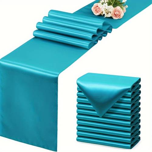 5 12pc table slide rail 12x108 inch long with satin table for wedding prom event party
