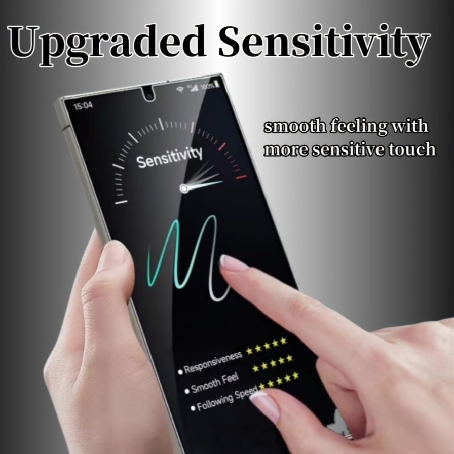 ultra thin privacy screen protector fingerprint unlock Temu Oman