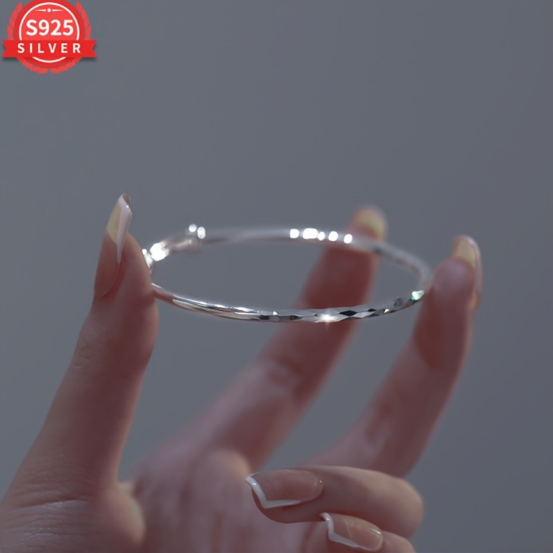 925 Sterling Silver Adjustable Bracelet with 18K Gold Plating