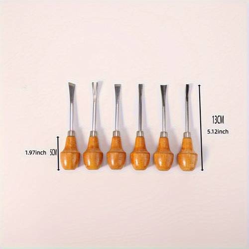 juego de 6 cinceles para , cinceles decorativos, herramientas para carpintería, herramientas para grabar