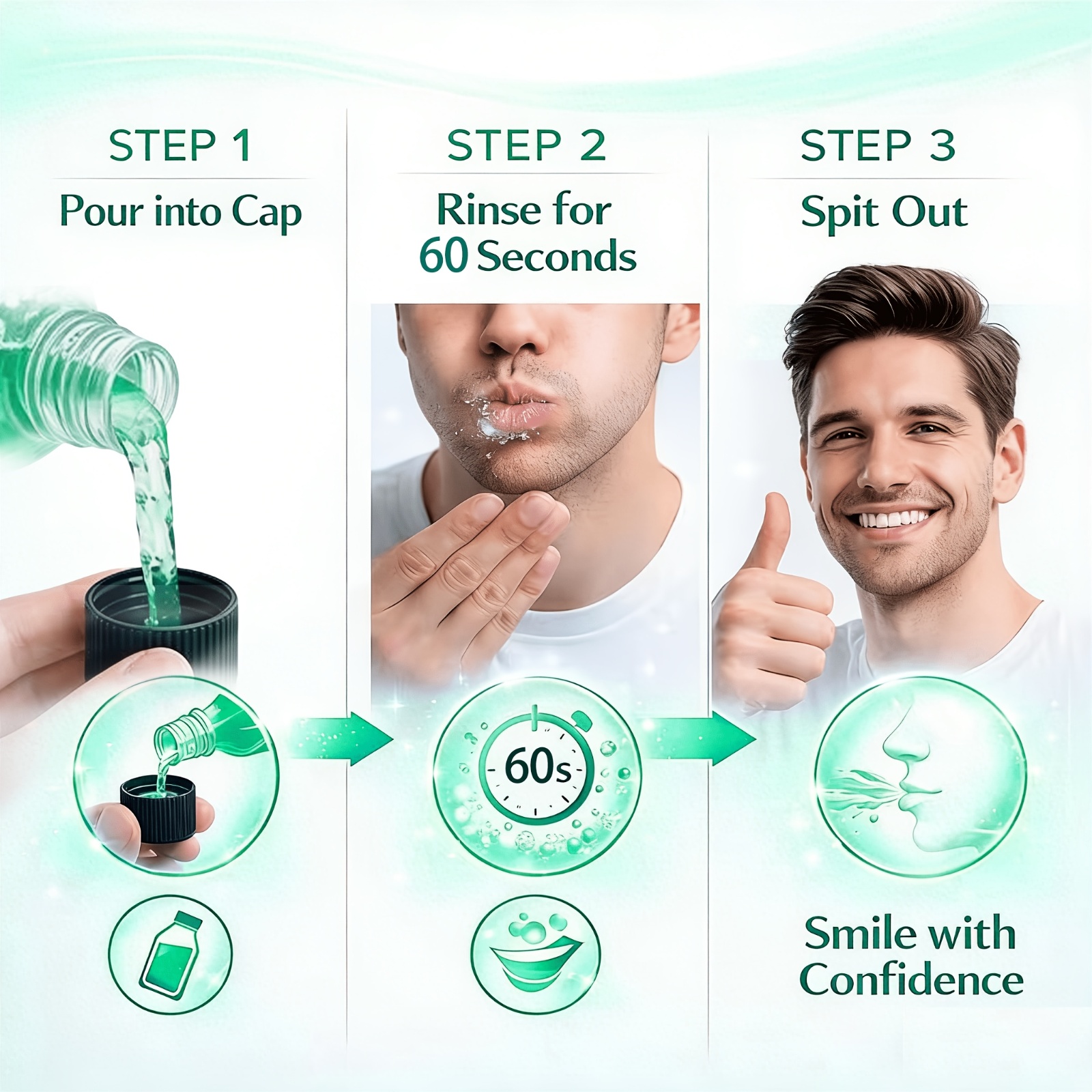 24H Dry Mouth Mouthwash - Rapidly Moistens And Soothes with a Minty Taste, Contains Xylitol, Helps Maintain Oral Comfort, Long-Lasting Oral Comfort, Travel Mouthwash, No Oral Irritation, Natural Ingredients for Daily Oral Care, Suitable for Everyone - Image 11