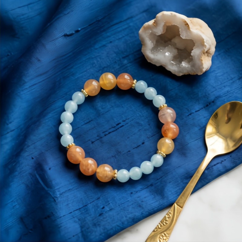 Bohemian Style Natural Stone Beaded Bracelet