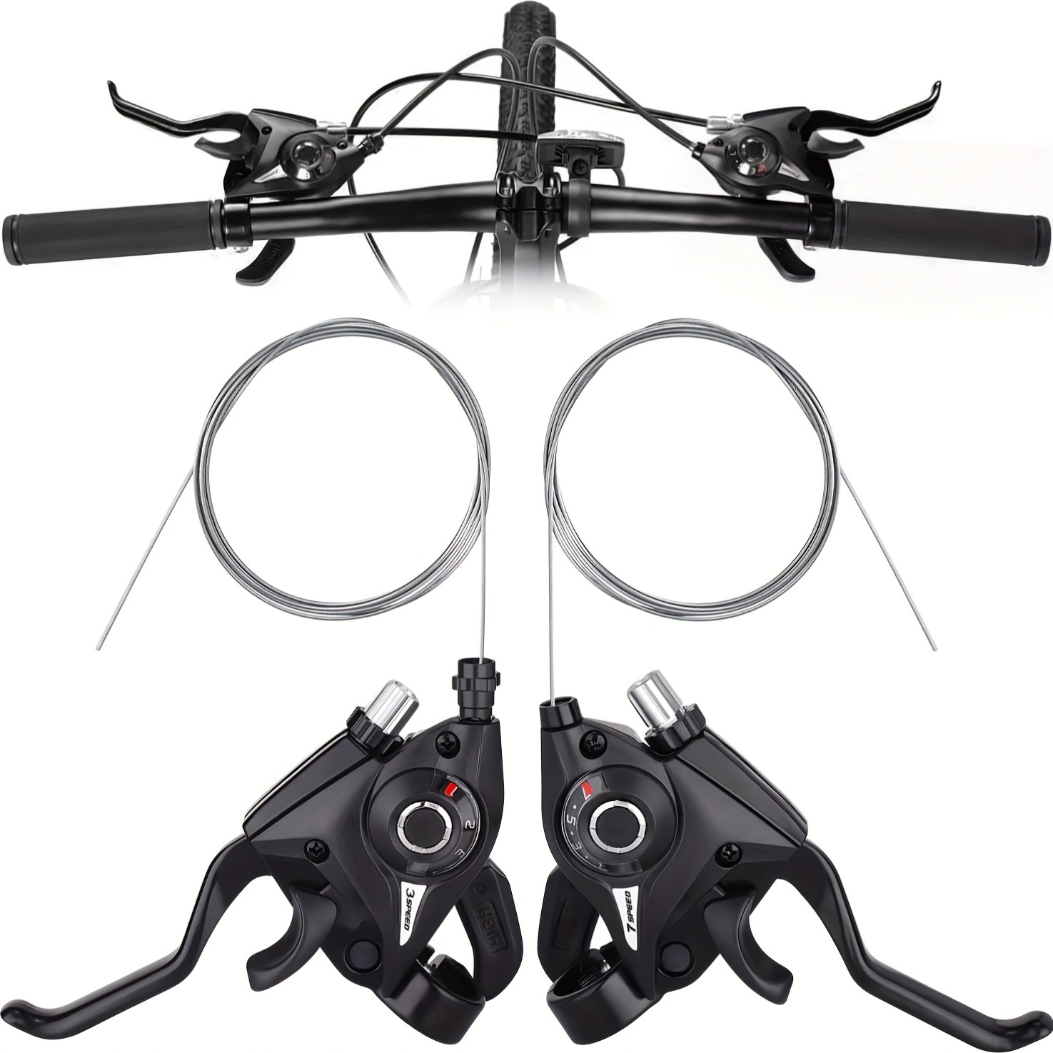 mountain bike  , one left   right, 3-7   0