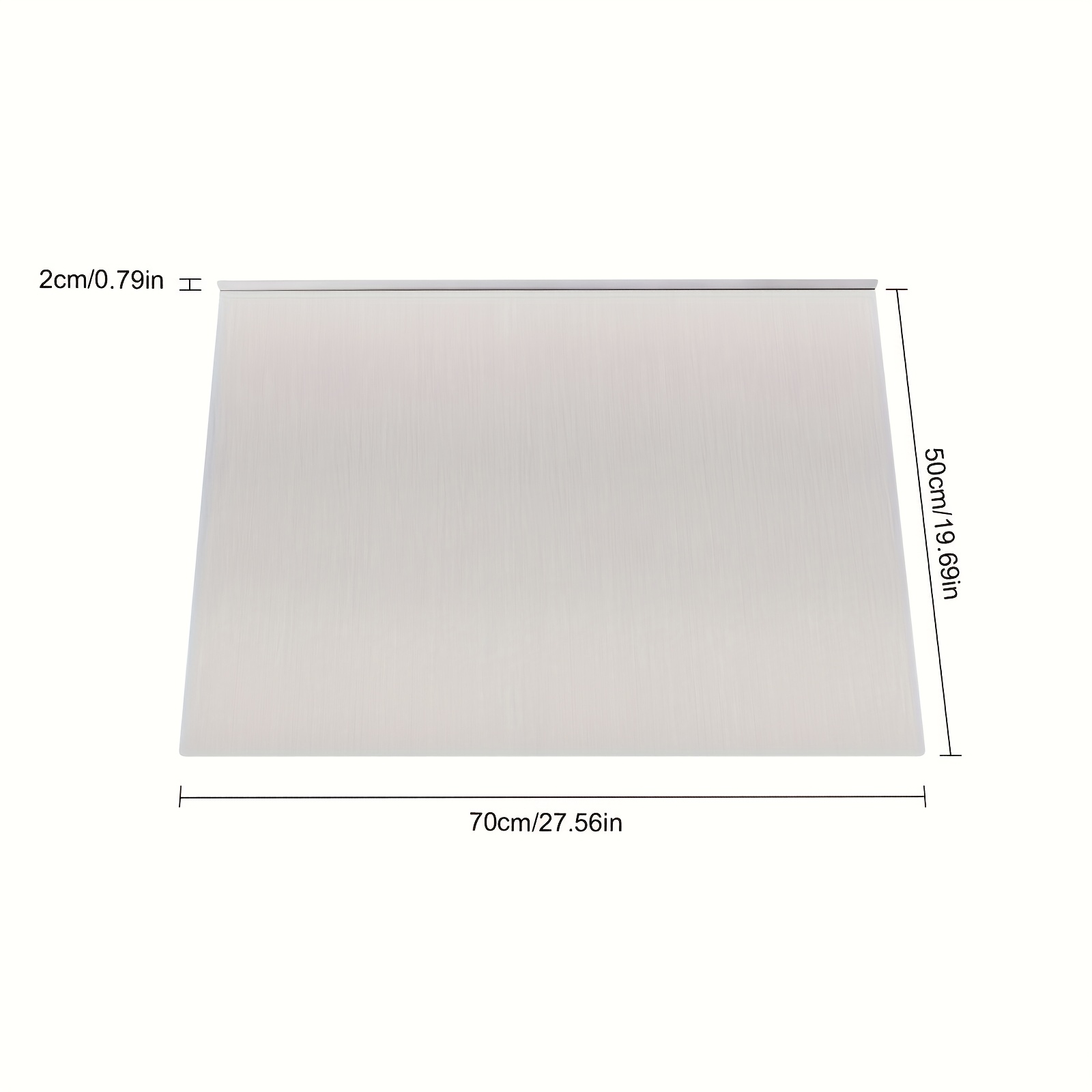 TEMU Tagliere oversize in acciaio inossidabile 70*50 cm per uso - Resistente a con bordo pieghevole