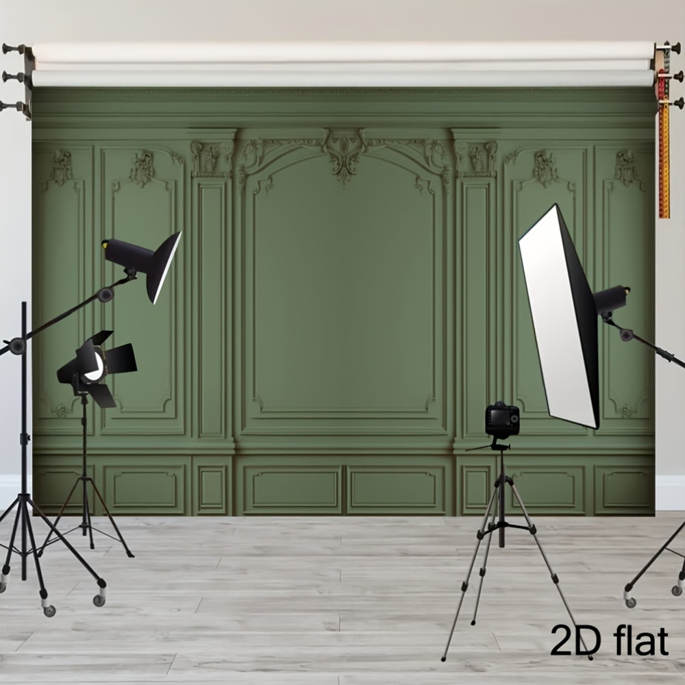 Vintage European Plaster Line Wall Panel Backdrop for Photography