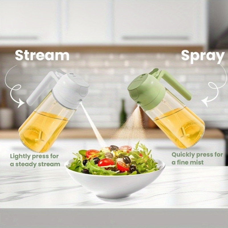 You Need To Try This 2-in-1 Olive Oil Spray Bottle! It's Been A Total Game Changer In My Kitchen. I Use It For The Air Fryer, Grilling, Baking, Or Just Adding