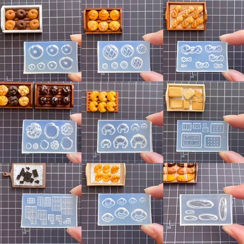 16pcs set of micro silicone mold set suitable for resin handicrafts casting micro molds of multiple shapes suitable for clay modeling and micro making