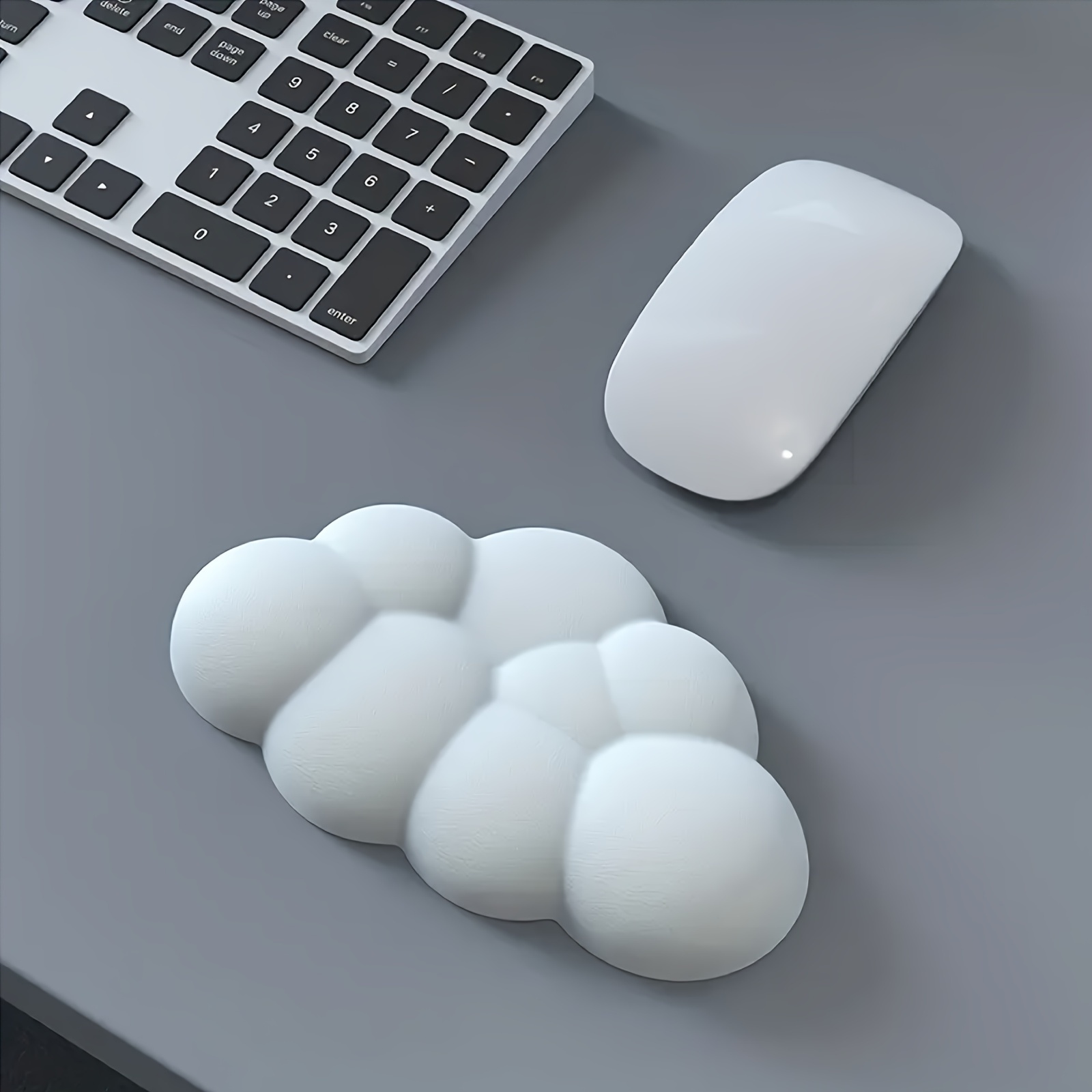 Polssteun Set voor Toetsenbord en Muis, Cloud Toetsenbord Polssteun
