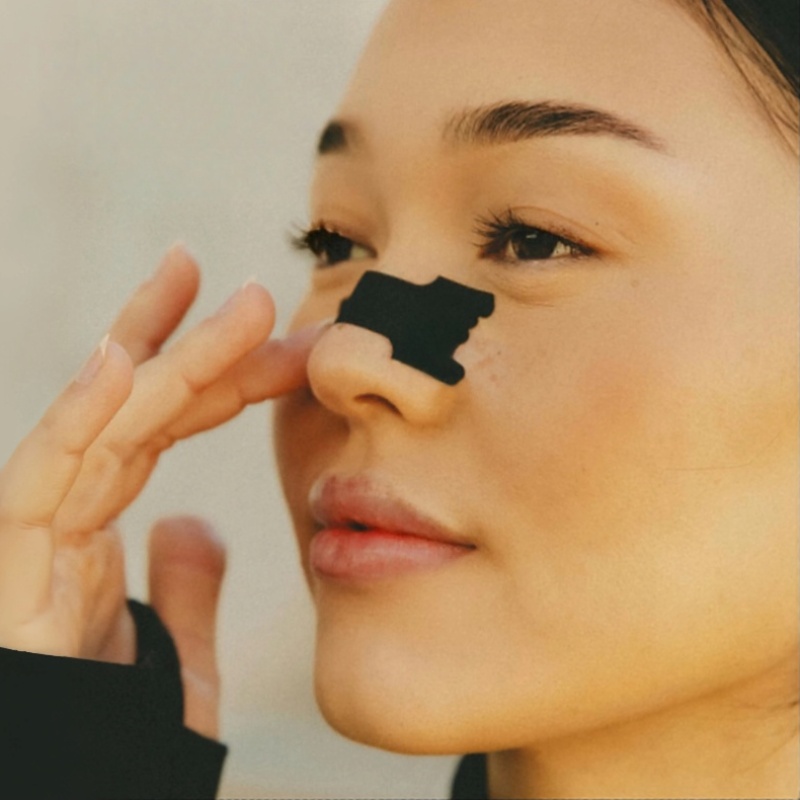 101pcs Black Sports Nose Patches, Physical Ventilation, Dilate Nasal Cavity, Comfortable And Non-Stuffy Nose