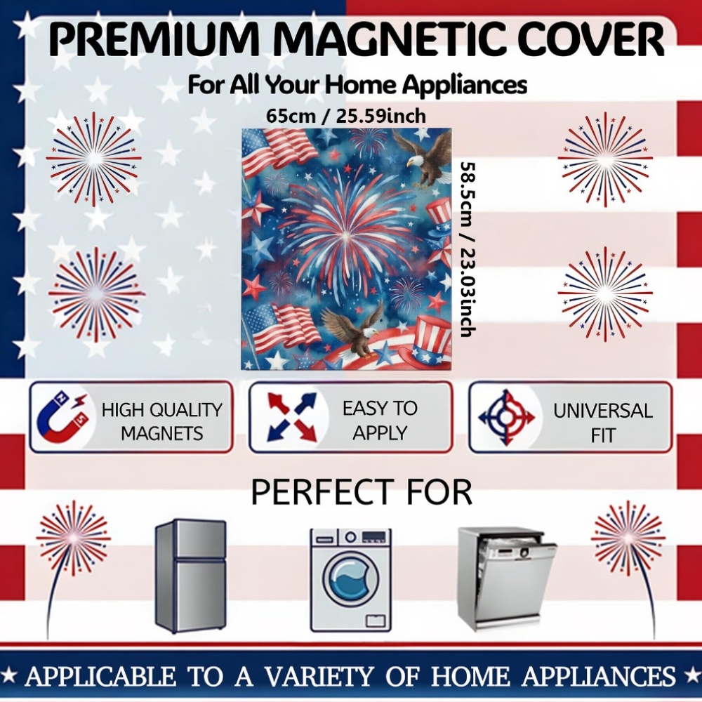 july 4th decorations magnetic dishwasher cover magnet size 23 x26 multiple patterns   fridge magnet dishwasher kitchen decor american flag refrigerator panel