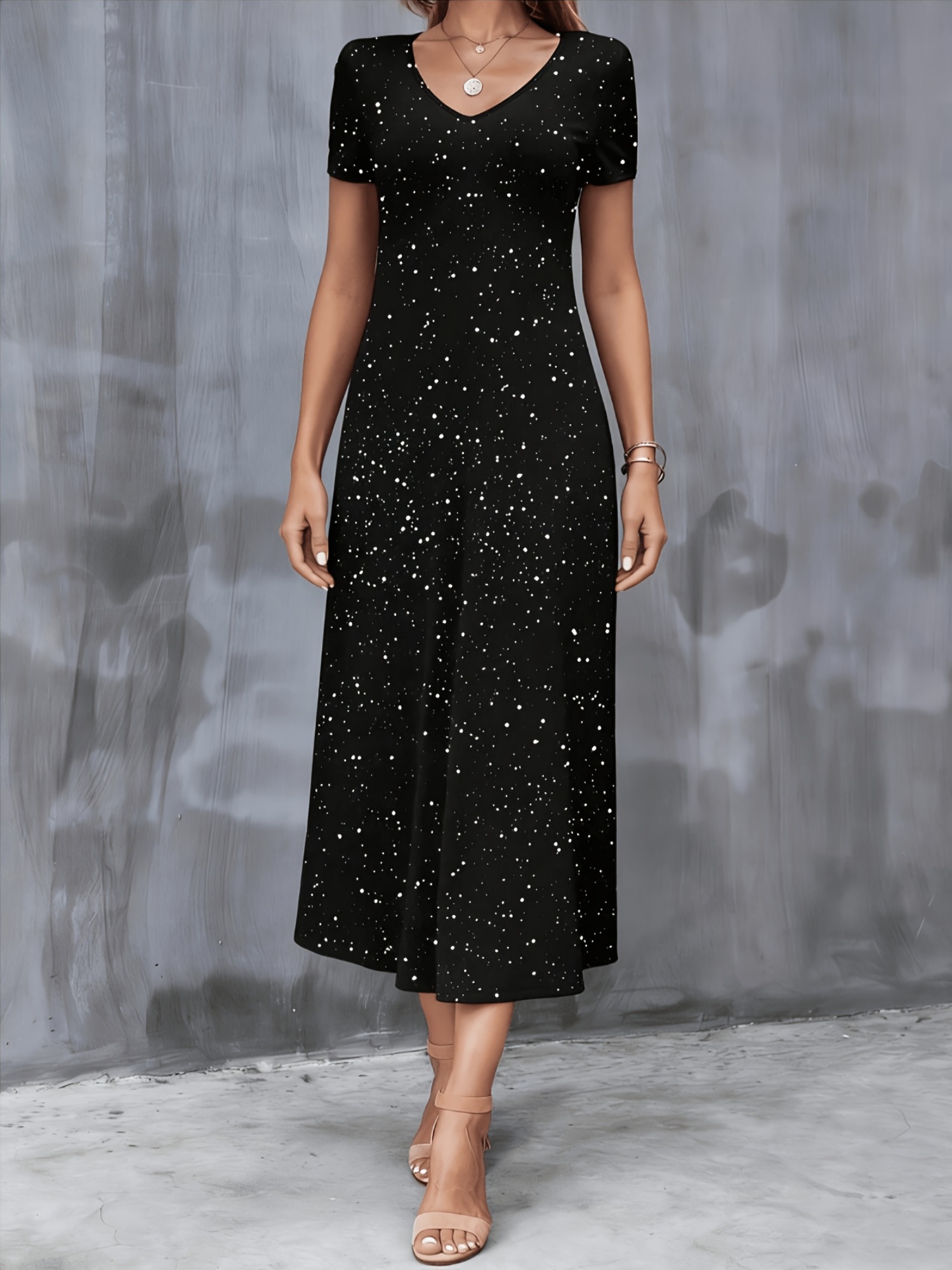 plus size evening dresses with sleeves sold on Temu United States