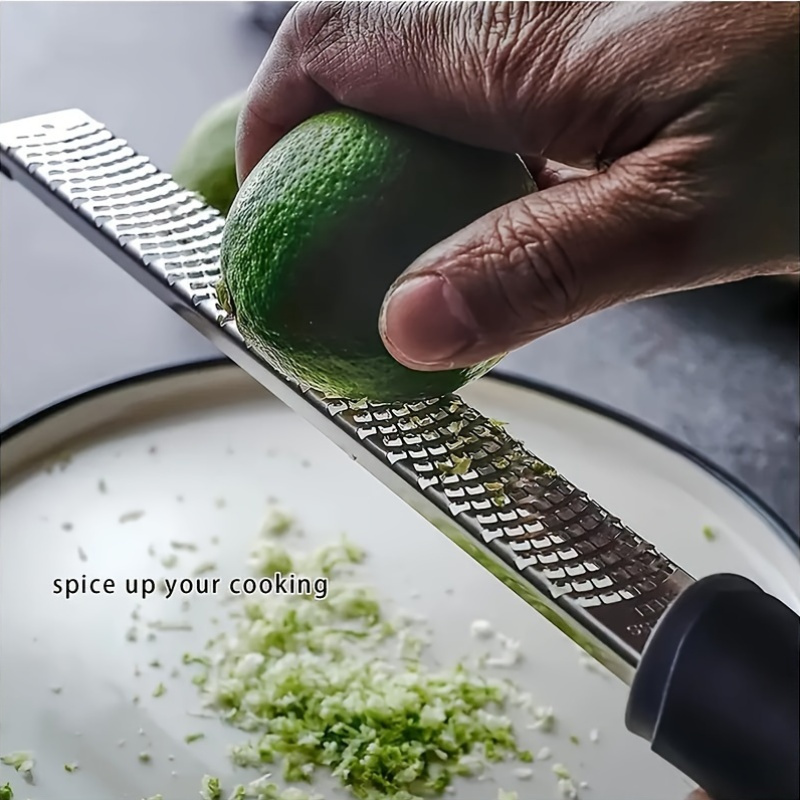 1  functional stainless steel zester grater manual lemon zester cheese grater ginger   kitchen tool for vegetables and garlic