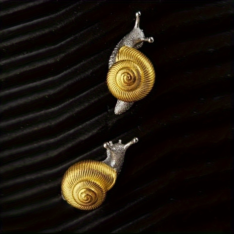 Zodiac Snake & Shell Dangle Earrings, 18K Gold Plated