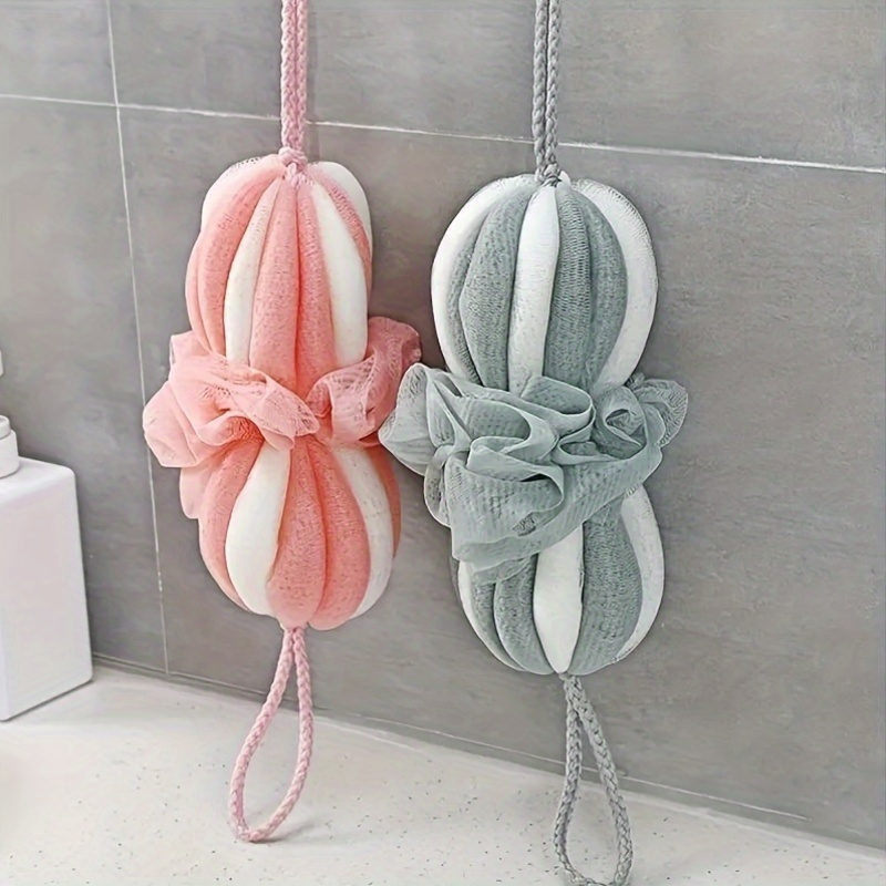 Large Durable Bath Sponge with Mesh Back Scrubber