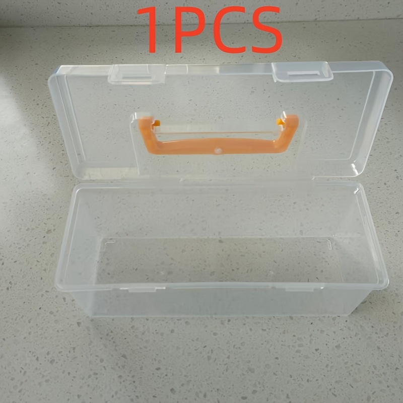 Image of New Household Multi-functional Hardware Tool Toolbox Transparent Portable Tool Storage Box Wrench Screw Additions Parts Organizer Box