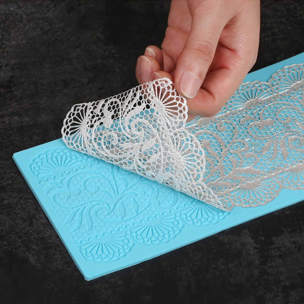 silicone lace mold cake decorating flexible fondant gum Temu