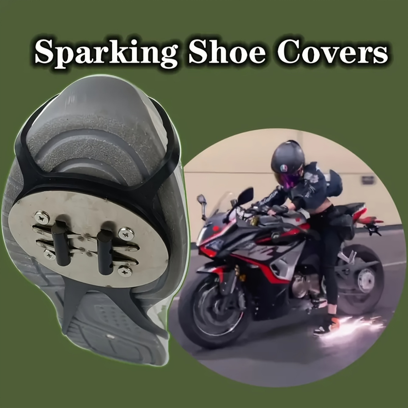 

1pc Multipurpose Shoe Cover For Motorcycling, Skateboarding & Street Dancing, -effect Party Accessory For Christmas, & New Year , Rubber Construction, Interesting Video Shoot Prop