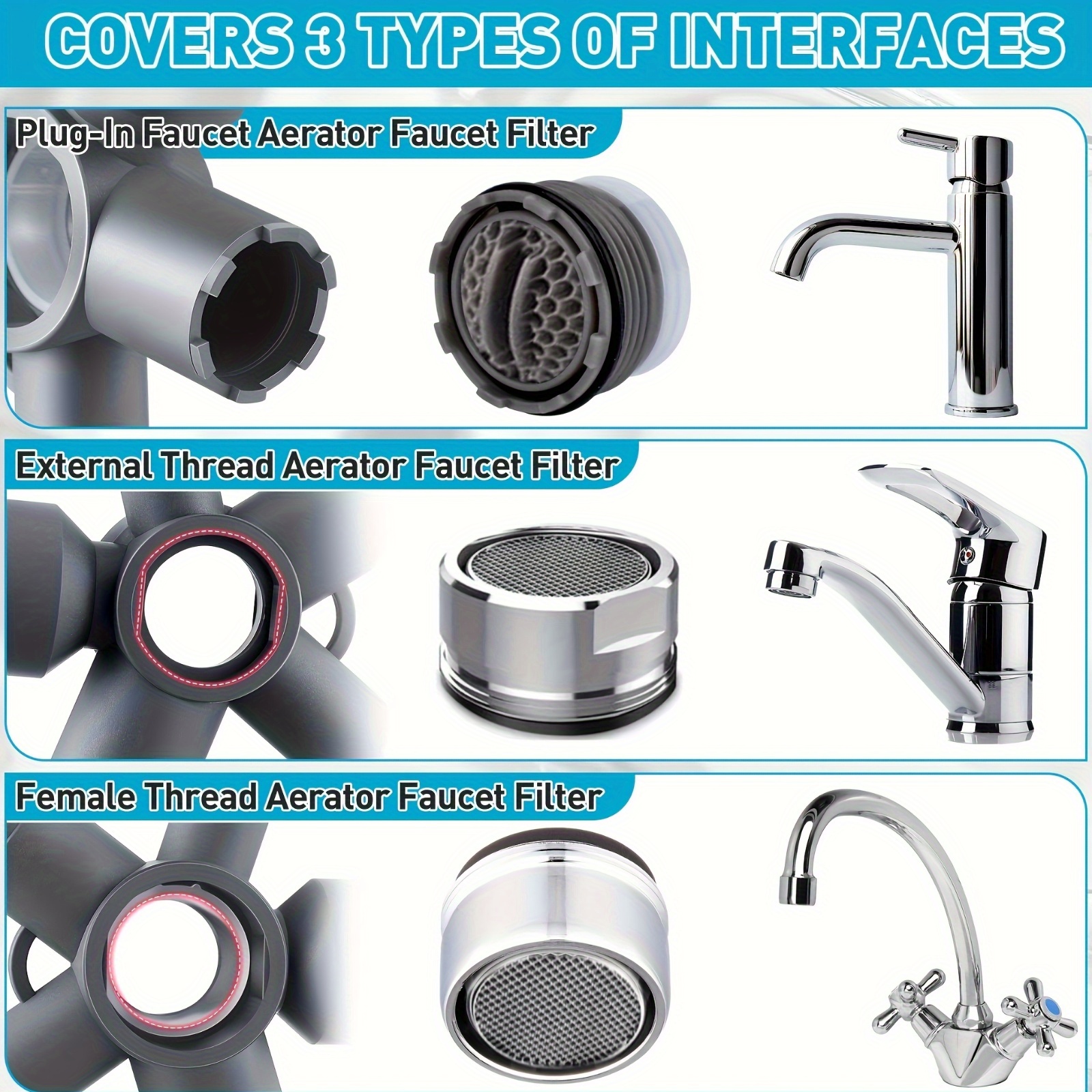 10 in 1 faucet aerator repair pipe special disassembly tool - Temu