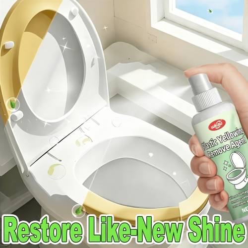 toilet seat plastic deyellowing solution plastic aging discoloration and oxidation penetrates to yellow stains plastic original hue surface texture