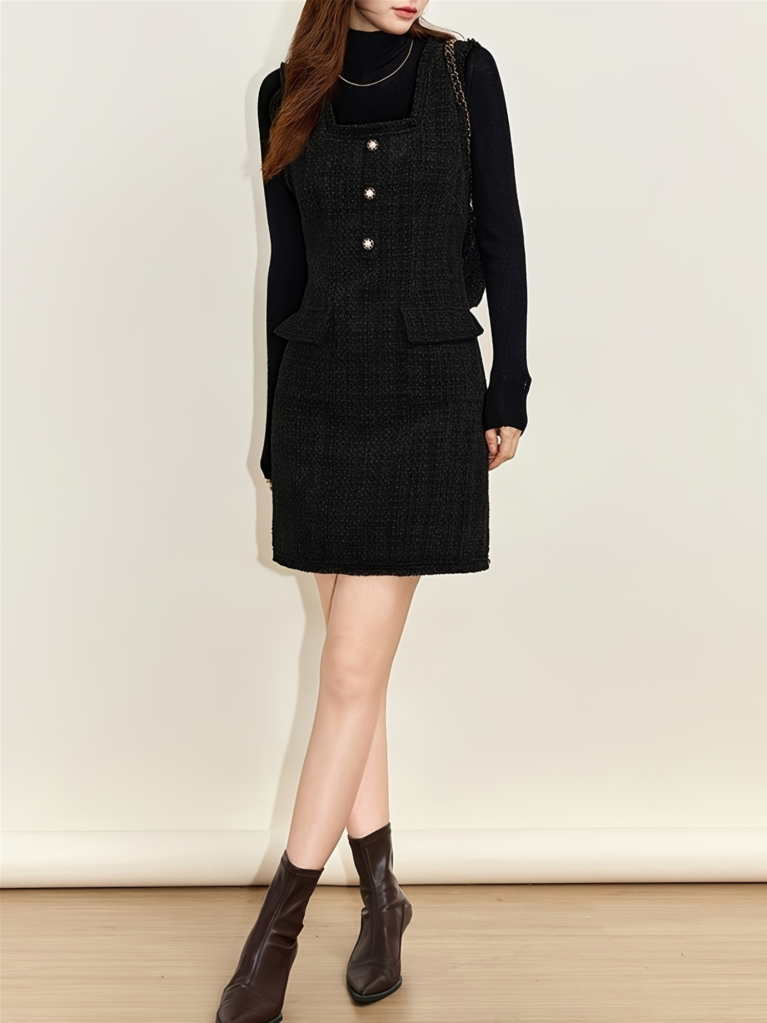 navy blue dress for baby girl 32 Winter Dresses That You Can Wear All Season Long main image 0