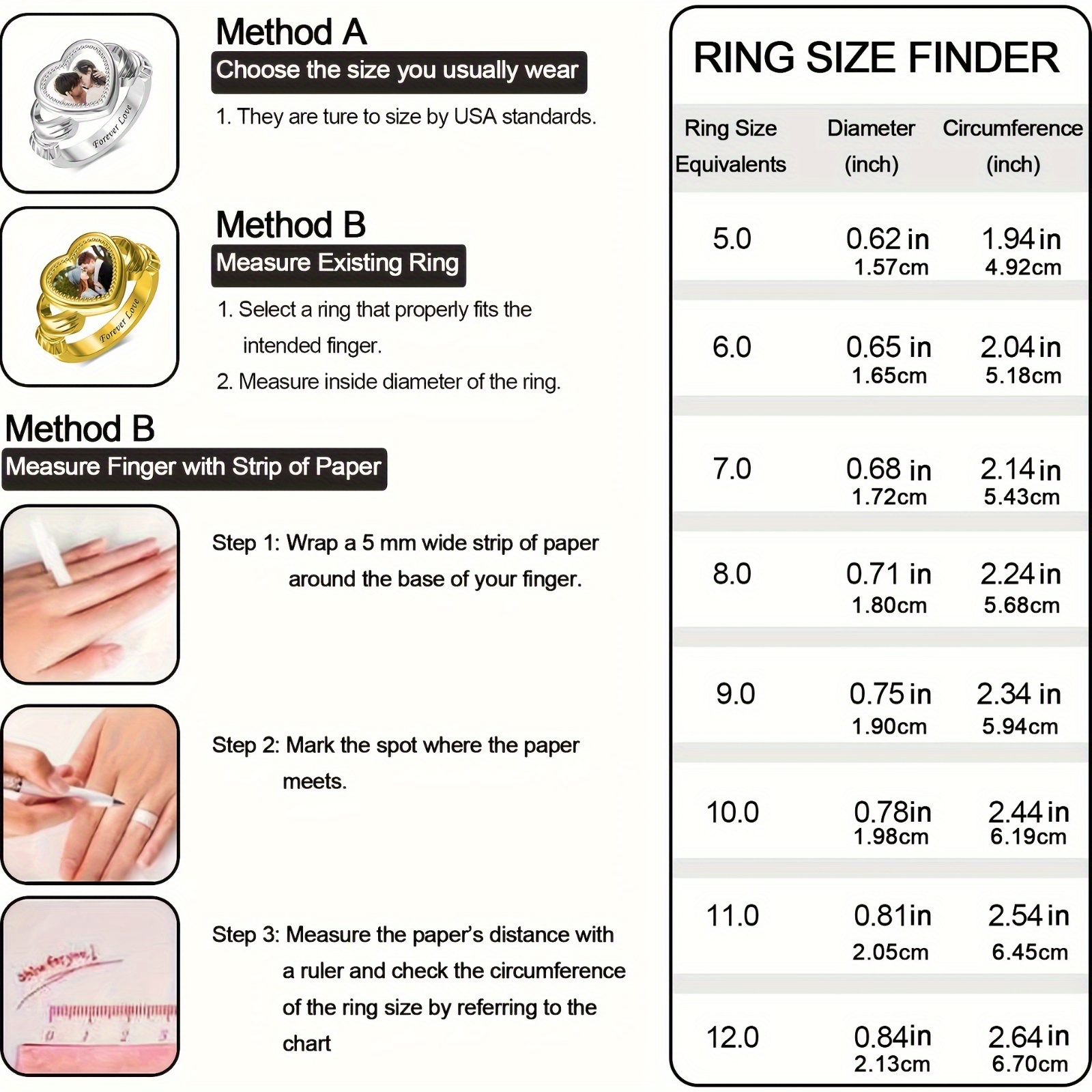 Customized Personalized Photo Rings for Commemorative Gifts