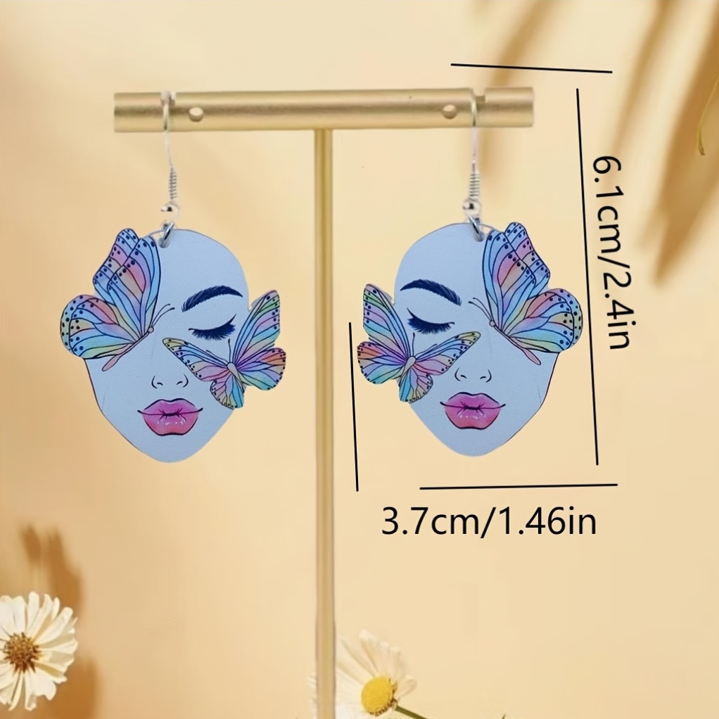 Women's Dreamy Butterfly Inspired Hoop Earrings