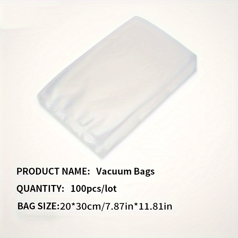 TEMU 100 Food Storage Bags, Micro Perforated Bag Containers For Fruits, Meat, Seafood, Refrigerator Containers, Refrigerator Containers, Food