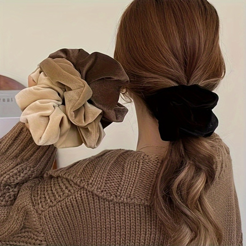 

4- Scrunchies, Size, / , , New Accessories For Hairstyling