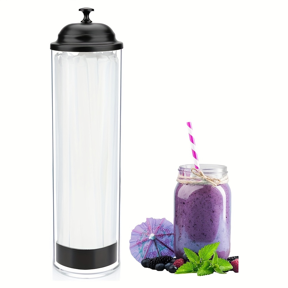 Straw Holder Multipurpose Storage Tube Reusable Straw Rack Dustproof Milk Tea Shop Fast Food Restaurant Straw Bucket Straw Dispenser Straw Stand Suitable for Home, Restaurants, Cafes, Bars, etc