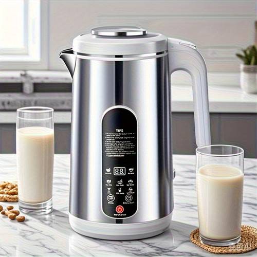 40 58oz stainless steel soybean milk machine multi function nut milk soup juice machine with automatic cleaning 24 hour timer intelligent touch control 1200ml container capacity 2200 rpm motor speed 800w power 110v soybean milk machine
