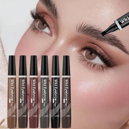 1pc dual use eyebrow and hairline filler tool with ultra bristles featuring a for waterproof and sweat resistant performance natural looking results with effortless application