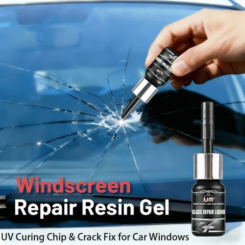 0.17oz Bottle Windshield Rock Chip Repair Kit - Resin for / /Star Break, Grinding, Car & Tool, ABS Material, Prevents Spreading, Restores | Long-Lasting