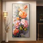 1pc frameless modern abstract canvas art print 27 56x55 12in elegant wall decor for living room and bedroom vibrant floral poster living room decor vibrant wall art textured background flower decorations