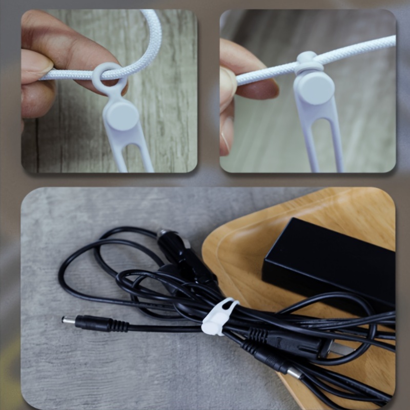 10/20pcs Multi-Functional Reusable Cable Ties for Wire Management