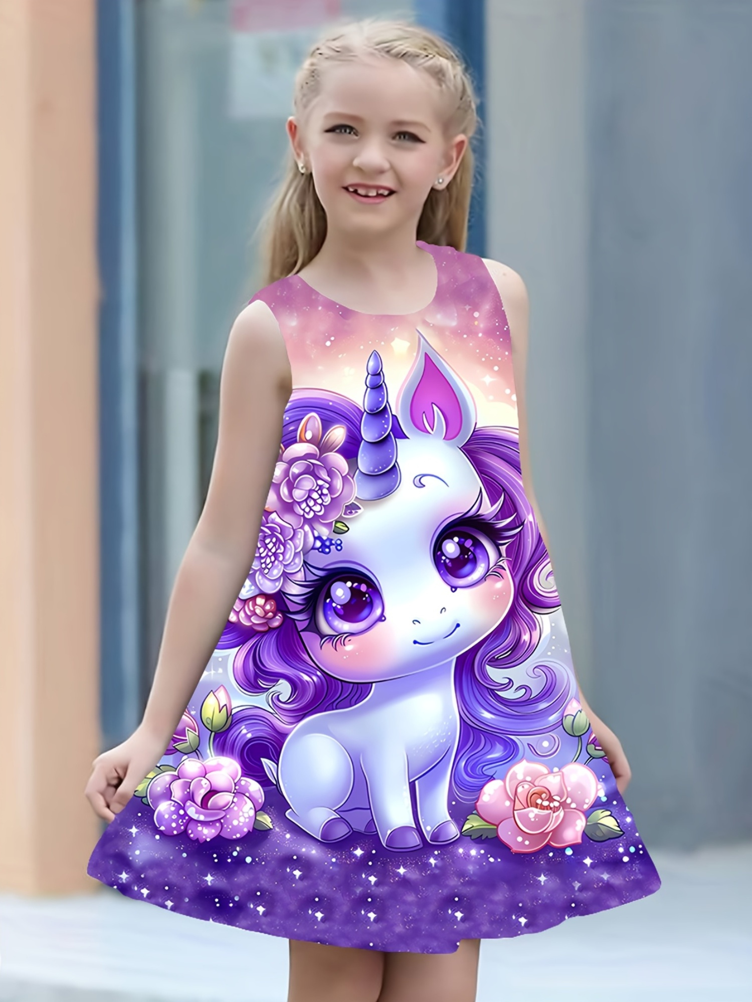 strapless open back dress Purple Unicorn Dress Up Kit - Dress Up - Kids Gift