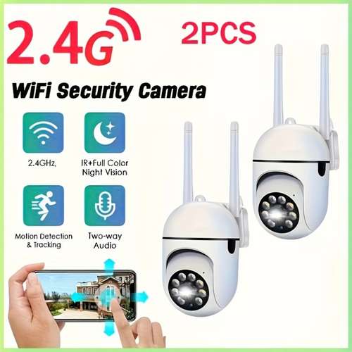 Camecho Atomic Beam Cop Cam 1080P WiFi IP Camera - Pan/Tilt, Night Vision, 2-Way Audio For Home Security