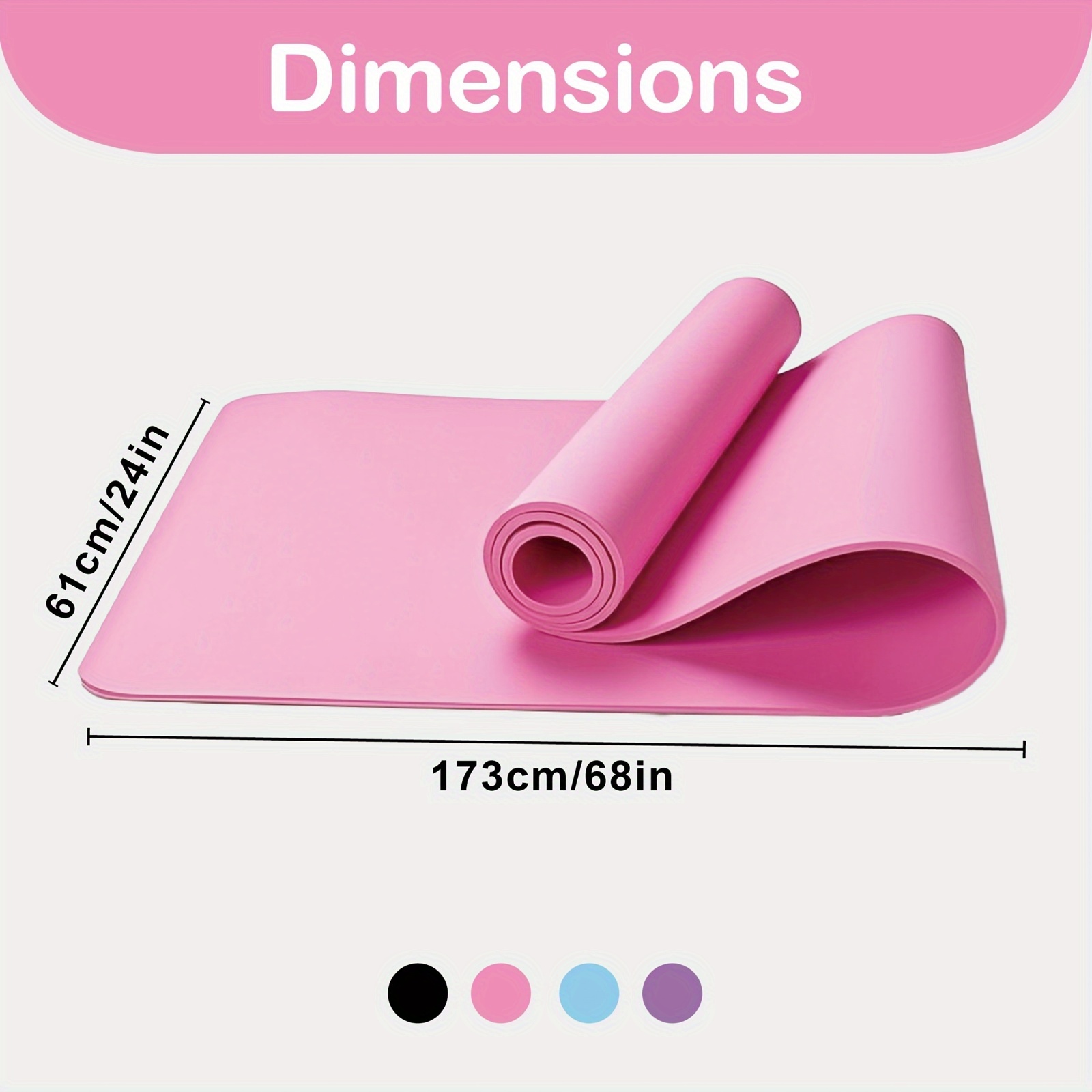 1 High-Density EVA Yoga Mat | Durable Professional Mat for Men and Women, Home Exercise, Non-Slip 3mm Pilates Mat with Shock Absorption and Portability, Essential for Yoga, Stretching, Home Gym, Core Workouts, and Floor Training
