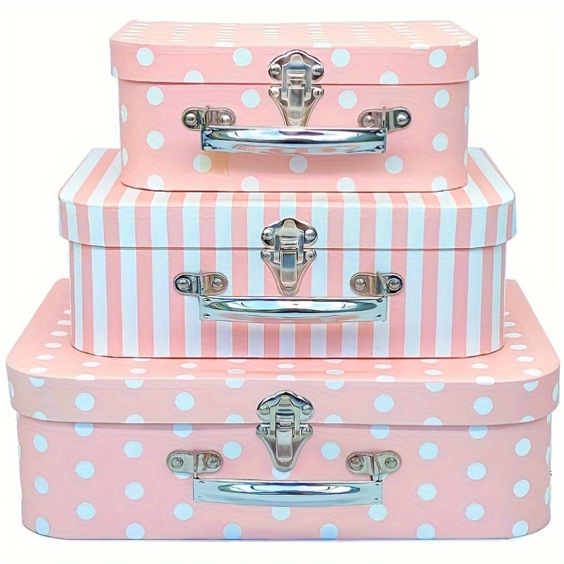 3pcs vintage style cardboard suitcases closure stacked Temu Denmark