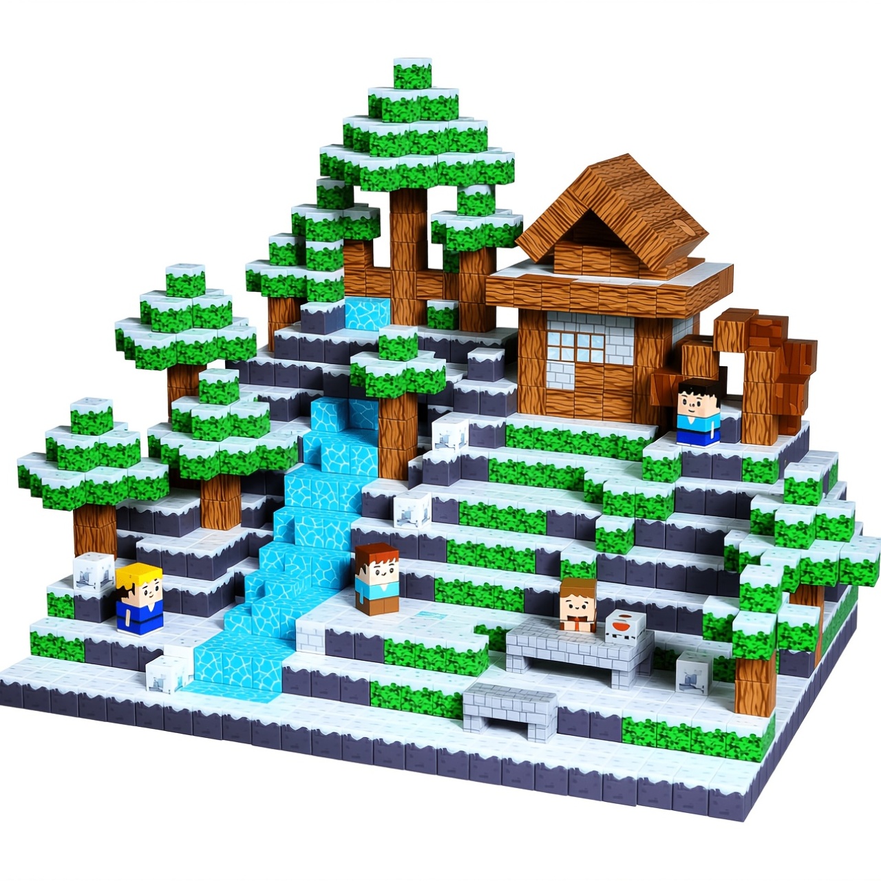 Stacking Magnetic Building Blocks Set for Easy Storage & Coordination