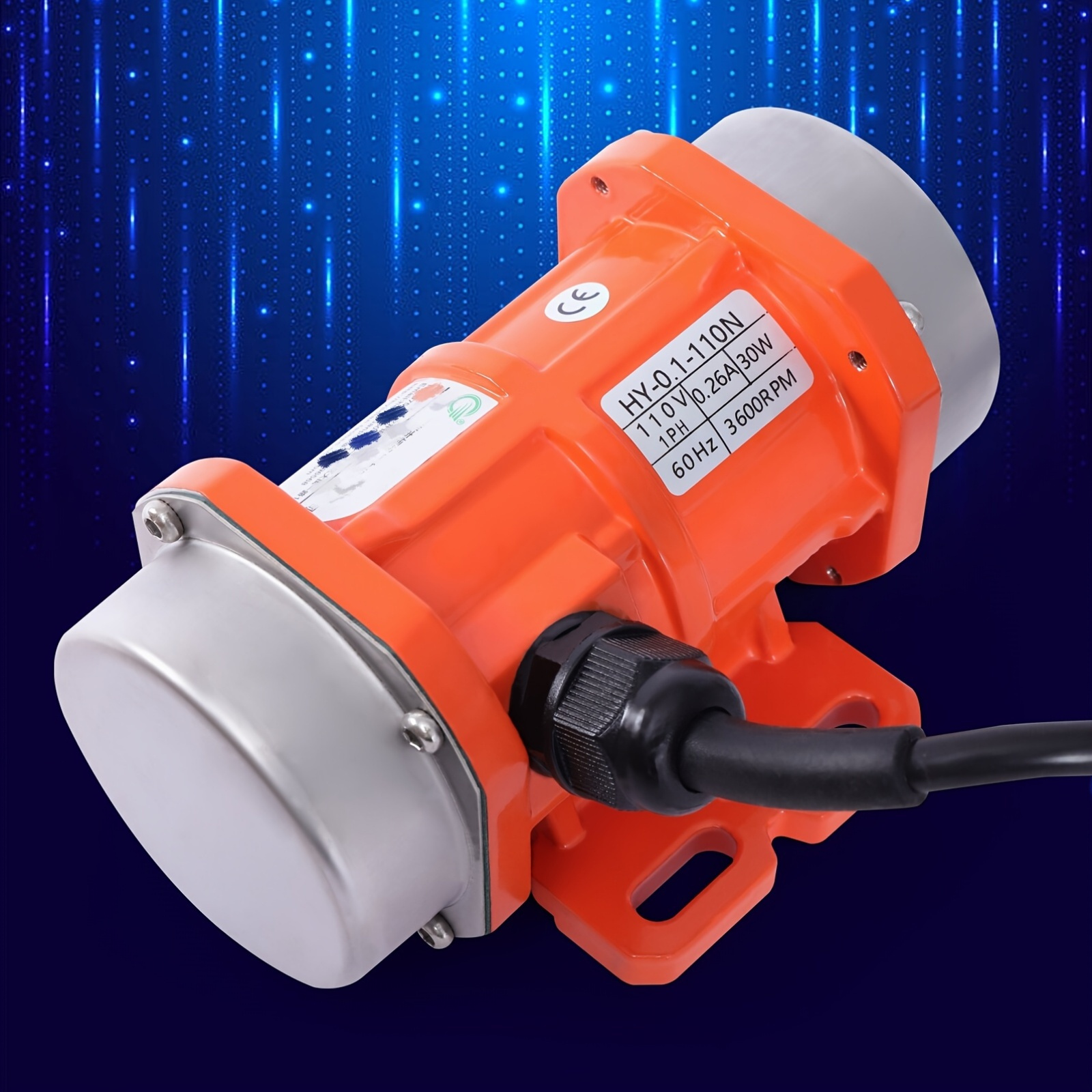 Moteur Vibrant 30W Monophasé 110V Pour Table Vibrante - Alliage D'aluminium, 3600 Tr/min